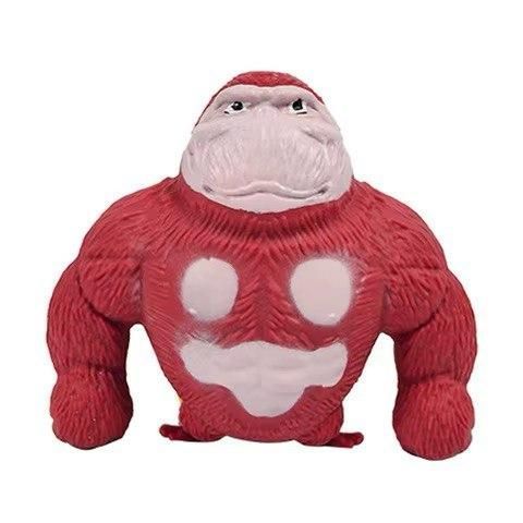 Игрушка антистресс Орангутанг "Squishy Monkey" красного цвета, мягкая эластичная горилла для снятия стресса 2119 фото