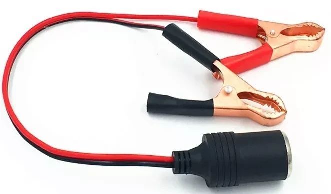 Переходник аккумулятора в гнездо прикуривателя с кабелем 1.5мм.кв 12-24V 15A 200W и &laquo;крокодилами&raquo; 1973 фото