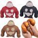 Игрушка антистресс Орангутанг "Squishy Monkey" красного цвета, мягкая эластичная горилла для снятия стресса 2119 фото 4