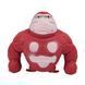 Игрушка антистресс Орангутанг "Squishy Monkey" красного цвета, мягкая эластичная горилла для снятия стресса 2119 фото 2