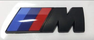 Шильдик логотип емблема BMW M на багажник Чорний 938 фото