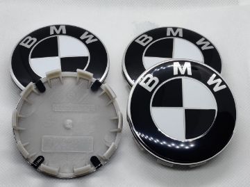 Колпак в диски для BMW 68 мм черный заглушка значек эмблема в колеса 3613-6783536 362 фото