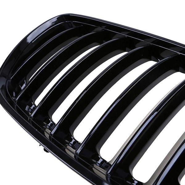 Решетки радиатора BMW X5 E53 (2003-2006) черный глянец БМВ Х5 Е53 Ноздри 701 фото