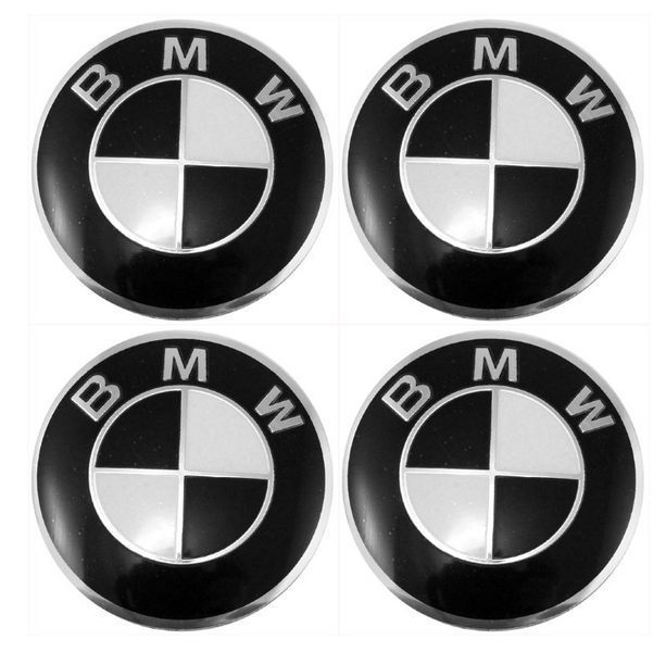 Колпак в диски для BMW 68 мм черный заглушка значек эмблема в колеса 3613-6783536 362 фото