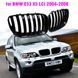 Решетки радиатора BMW X5 E53 (2003-2006) черный глянец БМВ Х5 Е53 Ноздри 701 фото 2
