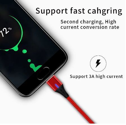 Магнітний кабель - Micro USB для заряджання і передачі даних 1 Метр Синій Blue 1493564492 фото