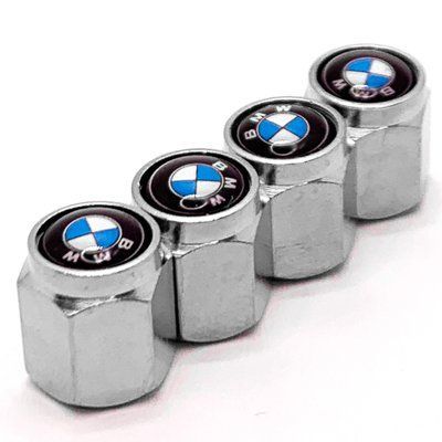 Захисні ковпачки на ніпель BMW з логотипом БМВ E39 E46 E38 E70 E53 E38 БМВ Срібло 1378 фото