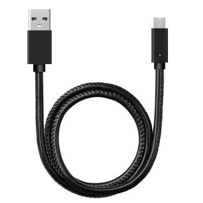 Кабель для заряджання android micro usb 1 м Чорний Магнітний 1493880590 фото
