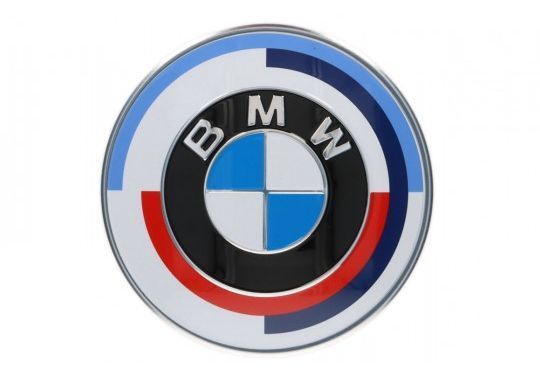 Емблема БМВ 82 мм Значок Ф30 BMW F30 M PERFORMANCE Ювілейний значок на 50 років 1630 фото