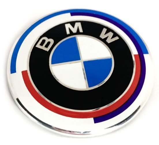 Емблема БМВ 82 мм Значок Ф30 BMW F30 M PERFORMANCE Ювілейний значок на 50 років 1630 фото