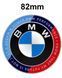 Юбилейный значок на 50 лет. Значок Ф30 BMW F30 M PERFORMANCE. Эмблема БМВ 82 мм. 1631 фото 1