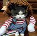 Косплей Чаки Костюм на Halloween Одежда для животных Праздничный костюм для маленьких средних собак и кошек М 1639 фото 10