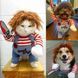 Косплей Чаки Костюм на Halloween Одежда для животных Праздничный костюм для маленьких средних собак и кошек М 1639 фото 3