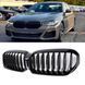 Решетки радиатора ноздри BMW 5 Series G30 / G31 G38 2020+ черный глянец 3412 фото 4