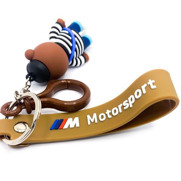Брелок для BMW в стиле Motorsport Мишка Аксессуары БМВ Брелоки bmw Синий с калькулятором 1443-nash фото