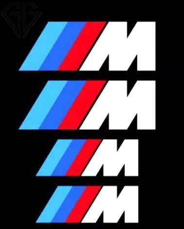 Наклейки на суппорта BMW "M" / E60 E70 F10 F15 F16 F25 F30 G01 G02 G05 G11 G30 Черные 520 фото
