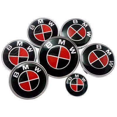 Ковпачки в диски BMW, Red, заглушки в колеса 68 мм 1949 фото