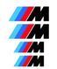 Наклейки на суппорта BMW "M" / E60 E70 F10 F15 F16 F25 F30 G01 G02 G05 G11 G30 Черные 520 фото 1
