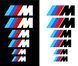 Наклейки на суппорта BMW "M" / E60 E70 F10 F15 F16 F25 F30 G01 G02 G05 G11 G30 Черные 520 фото 2