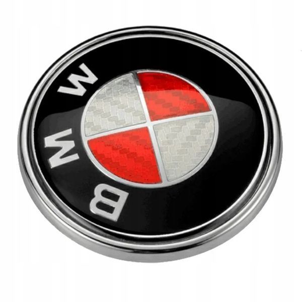 Ковпачки в диски BMW, Red-White, заглушки в колеса 68 мм 1952 фото