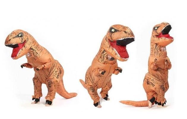 Надувной костюм Тираннозавра, T-Rex косплэй, Костюм динозавра, Надувной образ на мероприятие 1645 фото