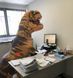 Надувной костюм Тираннозавра, T-Rex косплэй, Костюм динозавра, Надувной образ на мероприятие 1645 фото 5