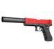 Игрушечный детский пистолет GLOCK с безопасными пулями, игрушечный глок с глушителем поролоновыми патронами 2002 фото 2