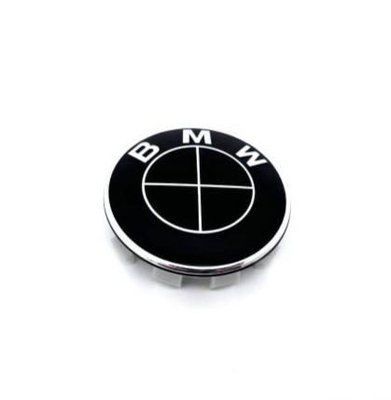 Ковпачки в диски BMW, All-Black, заглушки в колеса 68 мм 1956 фото