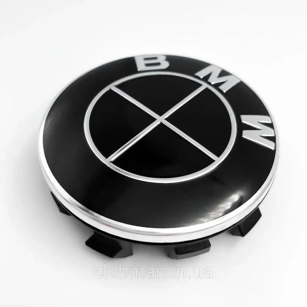 Ковпачки в диски BMW, All-Black, заглушки в колеса 68 мм 1956 фото