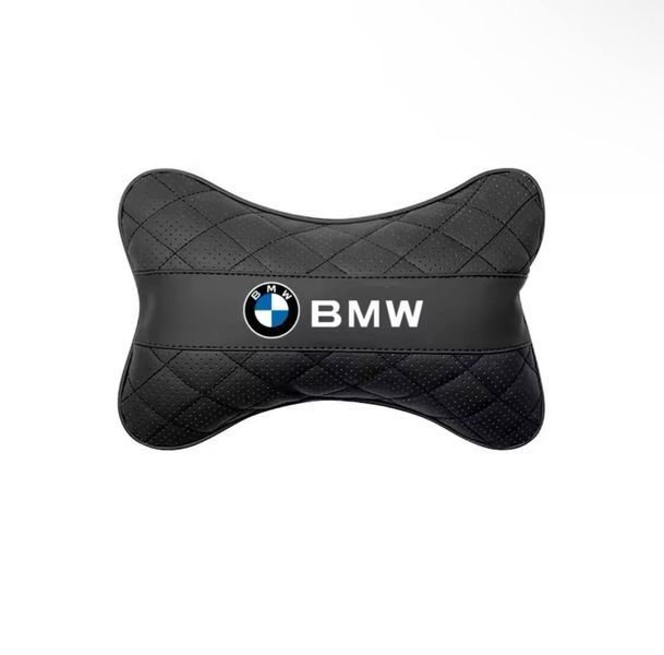Комплект автомобильных подушек на подголовник BMW, Подушки под шею с логотипом BMW БМВ 2 шт 2158 фото