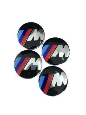 Ковпачки в диски BMW &laquo;M&raquo; performance, заглушки в колеса 68 мм (комплект) 1948 фото