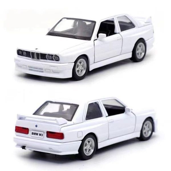 Модель автомобіля BMW M3 1987, масштаб 1:43, біла, мініатюрна БМВ M3 E30 1987 2009 фото