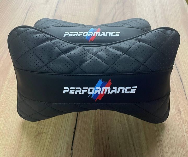 Подушка на подголовник BMW Performance, Подушка под шею с логотипом БМВ Пермофенс 1 шт 2190 фото