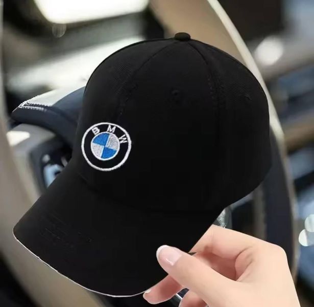 Кепка BMW з вышитым логотипом, бейсболка БМВ, унисекс, черный 2180 фото