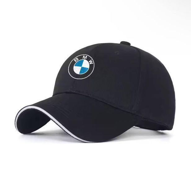Кепка BMW з вышитым логотипом, бейсболка БМВ, унисекс, черный 2180 фото