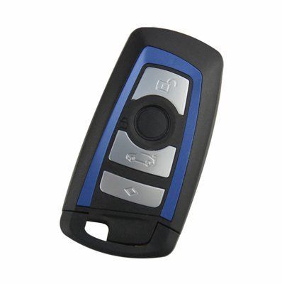 Корпус ключа F30 BMW F32 F20 F35 F10 F33 F25 на чотири кнопки Синій 399 фото