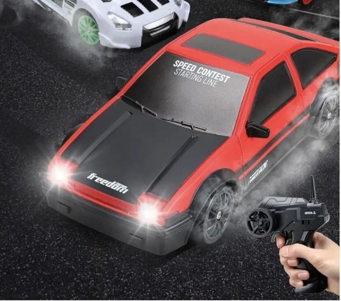Радиоуправляемая игрушечная Дрифт машинка Toyota Corolla, "Racing Rally R/C" 1:43 с пультом и аксессуарами 2016 фото