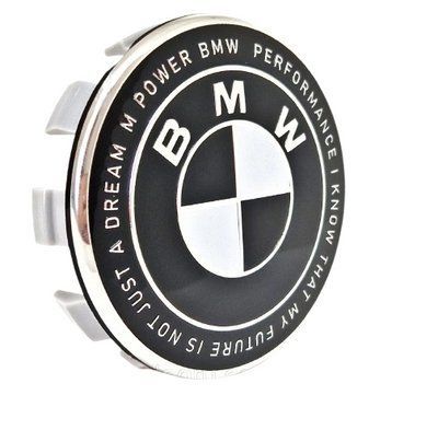 Ковпачки в диски BMW, Black-White, заглушки в колеса 68 мм 1954 фото
