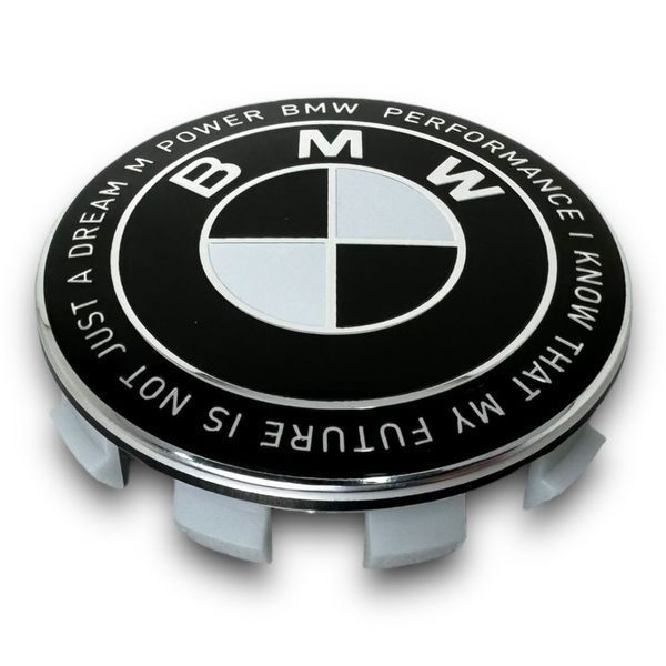 Ковпачки в диски BMW, Black-White, заглушки в колеса 68 мм 1954 фото