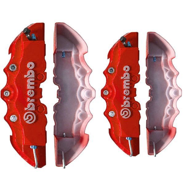 Декоративные накладки на тормозные суппорта Brembo Красные ABS 2 пары М Брембо ABS пластик Автоаксессуры 1116 фото
