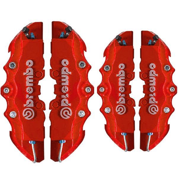 Декоративные накладки на тормозные суппорта Brembo Красные ABS 2 пары М Брембо ABS пластик Автоаксессуры 1116 фото