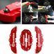 Декоративные накладки на тормозные суппорта Brembo Красные ABS 2 пары М Брембо ABS пластик Автоаксессуры 1116 фото 2