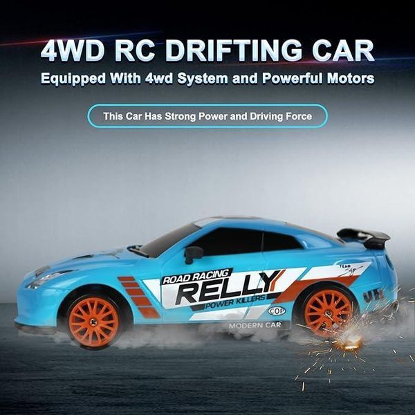 R/C Racing Rally Drift Returns Дрифт Машинка Скоростная на Пульте Управления и LED фарами на аккумуляторе 1672 фото