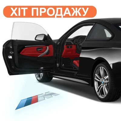 Підсвітка дверей з логотипом BMW M, для BMW 1,2,3,4,5,6,7series, X3,X4,X5, Z4, F20, E90, F30, F32, E60, F10, E63, E65, E84,E83,E70 923 фото