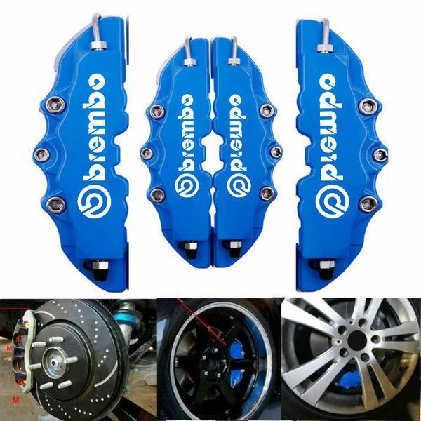 Декоративные накладки на тормозные суппорта Brembo ABS 4 шт М синий для всех машин 215 фото