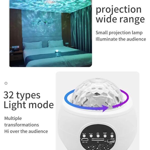 Проектор Smart LED Star BT MUSIC REMOTE галактичний проектор, космічна проекція 1484 фото