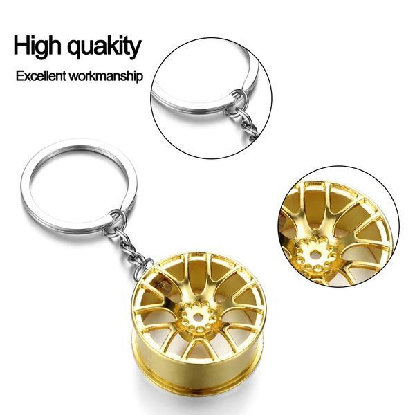 Брелок для ключів для автомобіля Колесо Диск авто Wheel Золото 1269 фото