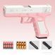 Пистолет детский игрушечный GLOCK с безопасными пулями, фирменным глушителем и поролоновыми патронами Розовый 2022 фото 5