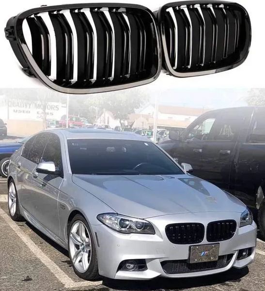 Решітки радіатора BMW 5-серії F10/F11 (2010&ndash;2017) однореберні глянцеві 732 фото