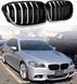 Решітки радіатора BMW 5-серії F10/F11 (2010&ndash;2017) однореберні глянцеві 732 фото 2